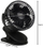 Ventilator tavoline Ruhhy 25567, pa kabllo, bateri 1200 mAh, i zi