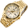 Orë burrash Casio MTP-VD01G-9EVUDF, 50m bo vaki me u lag, çelik inox gold, me unazë ngjyrë shampanje