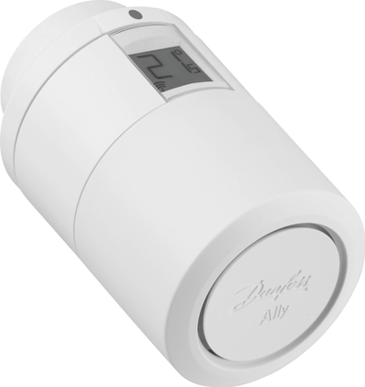 Termostat radiatorik Danfoss Ally, i zgjuar, Zigbee 3.0, i bardhë