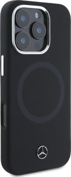 Këllëf telefoni Mercedes Benz MEHMP16X23SUTTK, silikon, MagSafe, për iPhone 16 Pro Max 6.9", i zi