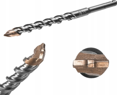 Spiralë betoni SMART365 SDS-plus Duo, 14x160/110, karbid, gri