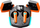 Kufje wireless Canyon Doublebee GTWS-2, gaming, Bluetooth, portokalli