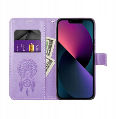 Këllëf libri Mezzo për iPhone 16E SE 4 2025, Snow Purple