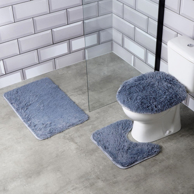 Set tapetesh banjoje 3 copa, pelushi, kundër rrëshqitjes, blu navy