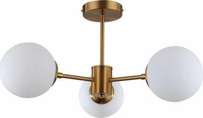 Lluster tavani Prestige Roma 3, 3xE14, metal, ngjyrë ari