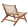 Karrige Antib druri teak natyral & litar i bardhë 65×78×68 cm (HM9466.01), bardhë