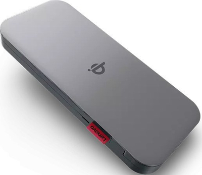 Power bank Lenovo Go, 10000mAh, karikim wireless Qi, gri