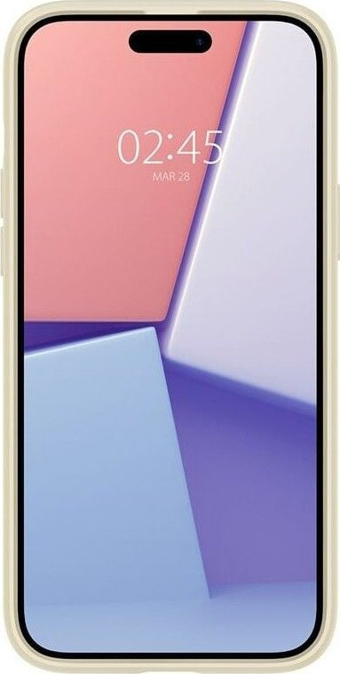 Mbulesë telefoni Spigen Crystal Hybrid, për iPhone 15 Plus, transparente, bezhë e hapur