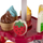 Lodër karrocë akulloresh KARRA Ice Cream Cart 22733, set ëmbëlsirash, me ombrellë, shumëngjyrëshe