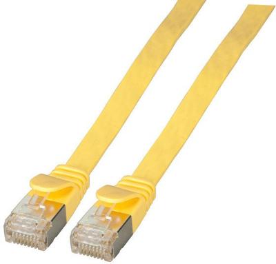 Kabllo rrjeti EFB Elektronik K5545GE, Cat6a U/FTP, 0.5 m, e verdhë