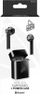Kufje wireless Cellularline Music Sound AQL, TWS in ear, Bluetooth, të zeza