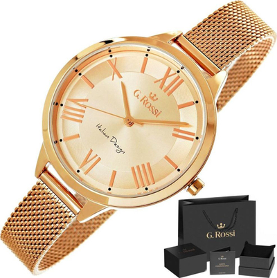 Ora dore për femra G.Rossi On Bracelet, çelik inox, blu metalike