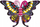 Set kreativ me gërvishtje Russell CH211787 Scratch Art Butterflies, për kalama, shumëngjyrësh