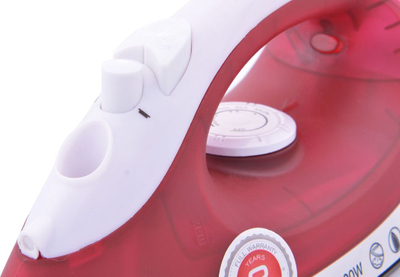 Hekur me avull Saturn ST-CC7113, 1600W, taban Teflon, i kuq i bardhë