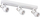 Spot tavanor Kanlux 3x10W, GU10, 45 cm, i bardhë