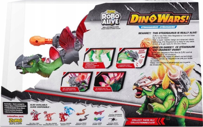 Figurë interaktive Zuru Robo Alive Dino Wars Stegosaurus, me drita e me zë