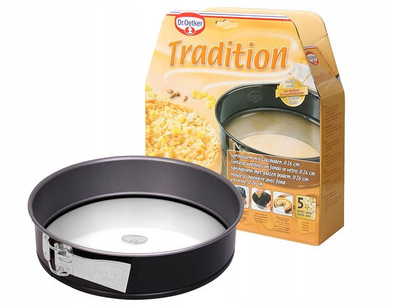 Forma për tortë Dr. Oetker Springform Tradition, 26 cm, bazë xhami