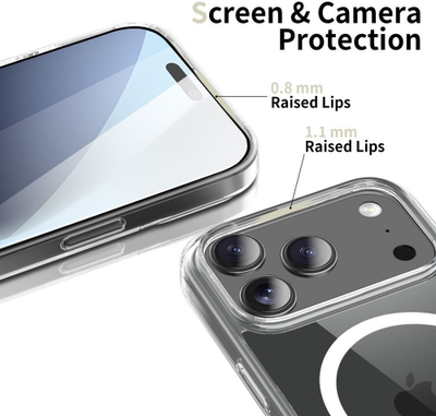 Strehë telefoni Tech-Protect FlexAir Hybrid MagSafe për Google Pixel 10 Pro XL, transparente, kundër goditjeve