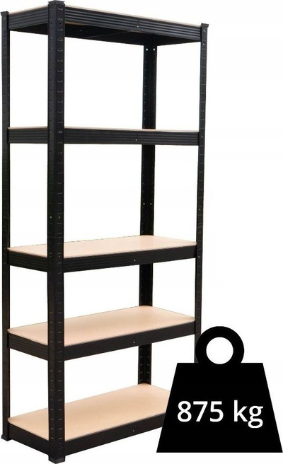 Raft metalik magazinash Topeshop P9030, me 5 rafte, 175 kg, ngjyrë metalike