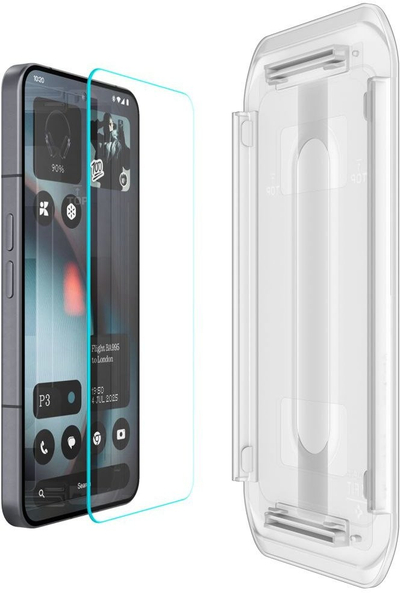 Folie mbrojtëse ekrani Spigen Glas.tR EZ-FIT, për Nothing Phone 3, set me 2 copë, transparente