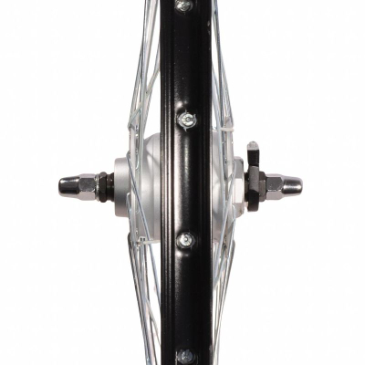 Rrotë e përparme biçiklete Shimano Nexus, 28", dynamo 6V 3W, e zezë