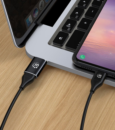 Adapter USB Manhattan, USB C në USB A, 10 Gbps, i zi