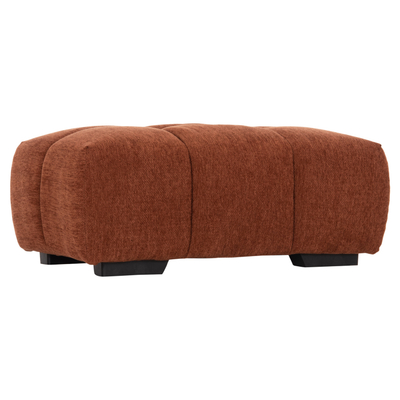 Puf këmbësh COVEN HM3342.02, 100x65x37 cm, material tekstili, ngjyrë terrakote