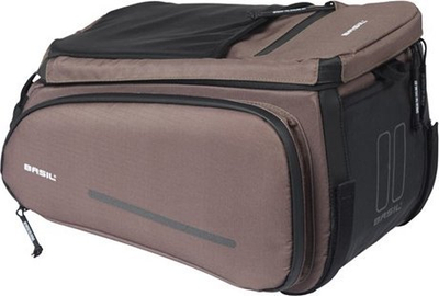 Çantë biçiklete Basil Move Trunk Bag MIK, 10–26L, kundra ujit, ngjyrë kafe