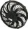 Ventilator ftohës auto SPAL 305mm, suction type 1, i zi