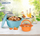 Set kusi termike Heinner Belly Blue, 2L 4L 6L, inoks polipropilen, shumëngjyrësh