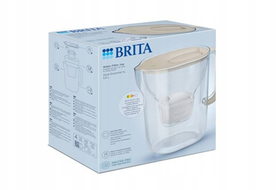 Brokë filtruese Brita Style Essential XL, 3.6L, me filtër MX Pro, ngjyrë rëre