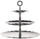 Qendër ëmbëlsirash Alessi Dressed, 3 nivele, çelik inox, argjendtë