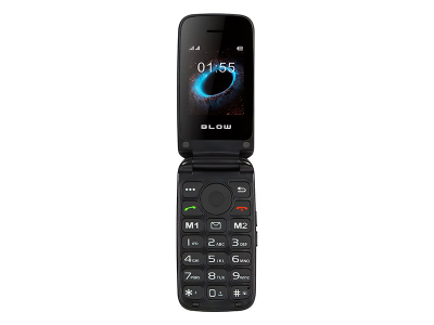 Telefoni Blow S24 për të moshuar, ekran 2.4", Dual SIM, i zi