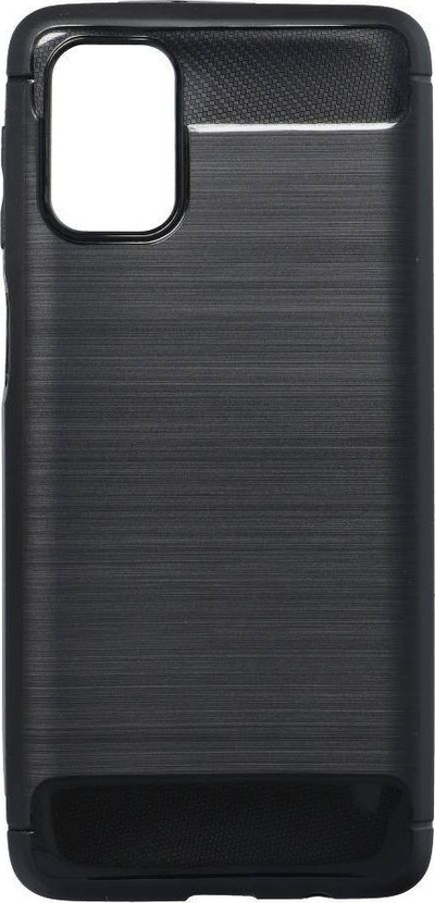 Mbrojtëse telefoni Carbon për Samsung Galaxy M31s, TPU, efekt karbon, e zezë