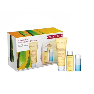 Set kozmetik Clarins Moisturizing Cleansing Routine, 2 copë