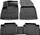 Tapete gome 3D Stingray për Nissan Qashqai J12 e‑Power 2021, set komplet, ngjyrë e zezë