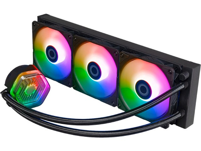 Ftohës me ujë për proçesor Cooler Master MasterLiquid 360 ATMOS, 12 cm, 2500 RPM, i zi