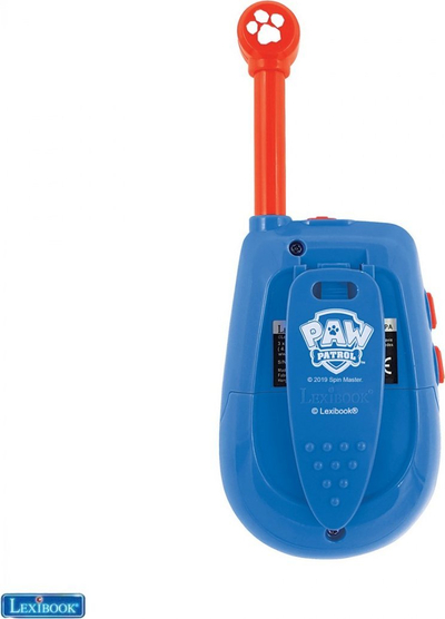 Walkie talkie për kalamaj Lexibook Paw Patrol Chase 3D, rreze 2 km, me dritë Morse, blu e kuqe