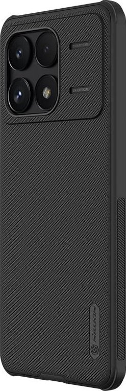 Kapak telefoni Nillkin Frosted Shield Pro për Xiaomi Poco F6 Pro, TPU dhe plastike e fortë, i zi