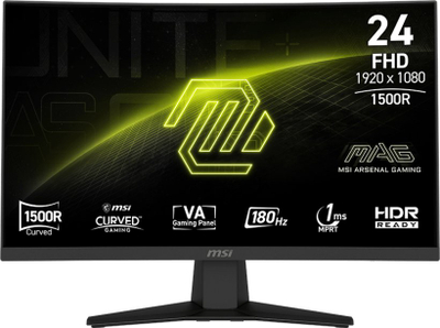 Monitor gaming MSI MAG 244CDE, 24", FHD 180Hz, i zi