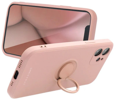 Mbulesë telefoni Roar Amber Case për iPhone 17, me unazë 360°, rozë