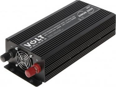 Inverter Volt Polska Sinus 2000, 24V në 230V, 1000W 2000VA, i zi