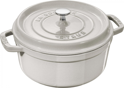 Tenxhere gize Staub Roasting Pot, 18 cm, 1.7L, White Truffle