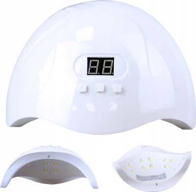 Llambë për tharje thonjsh Allelux X3 Bridge, 54W, UV LED, e bardhë