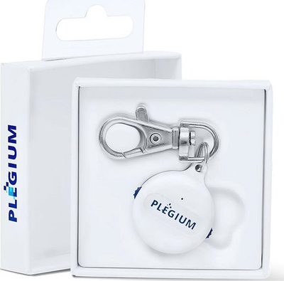 Buton emergjence Plegium Smart Emergency Button, lidhet me aplikacion, bateri që zgjat shumë, i zi