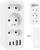Prizë rrjeti Ethernet, RJ45, për në mur, e bardhë