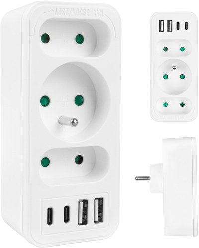 Prizë rrjeti Ethernet, RJ45, për në mur, e bardhë