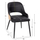 Karrige ngrënieje Delf 48x55x76Hcm (HM9617.01), zezë
