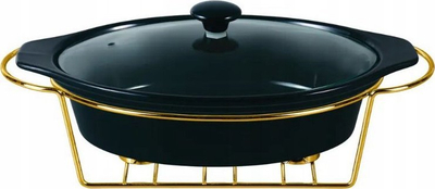 Enë servirëse me ngrohje Allesken Modern Kitchen, 2.6L, 38x26x7.9cm, blu e errët