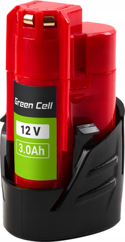 Bateri për vegla Green Cell B3 GC-PTML12V3, 12V, 3Ah, e zezë